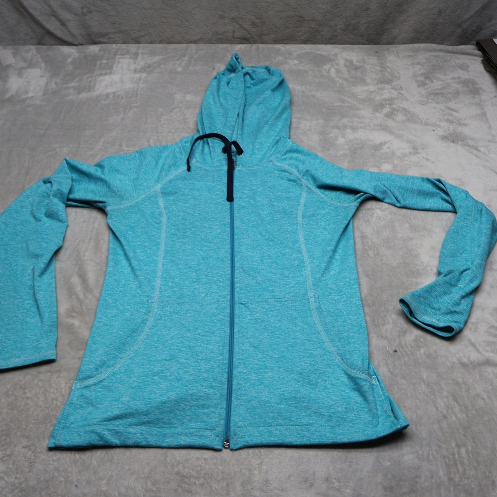 Patagonia Seabrook Hoody Womens XS Blue Full Zip Thumbholes Performance Hiking